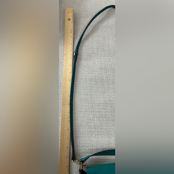 FURLA TEAL LEATHER & SUEDE SHOULDER/CROSSBODY FLAP BAG EUC - Picture 15 of 15